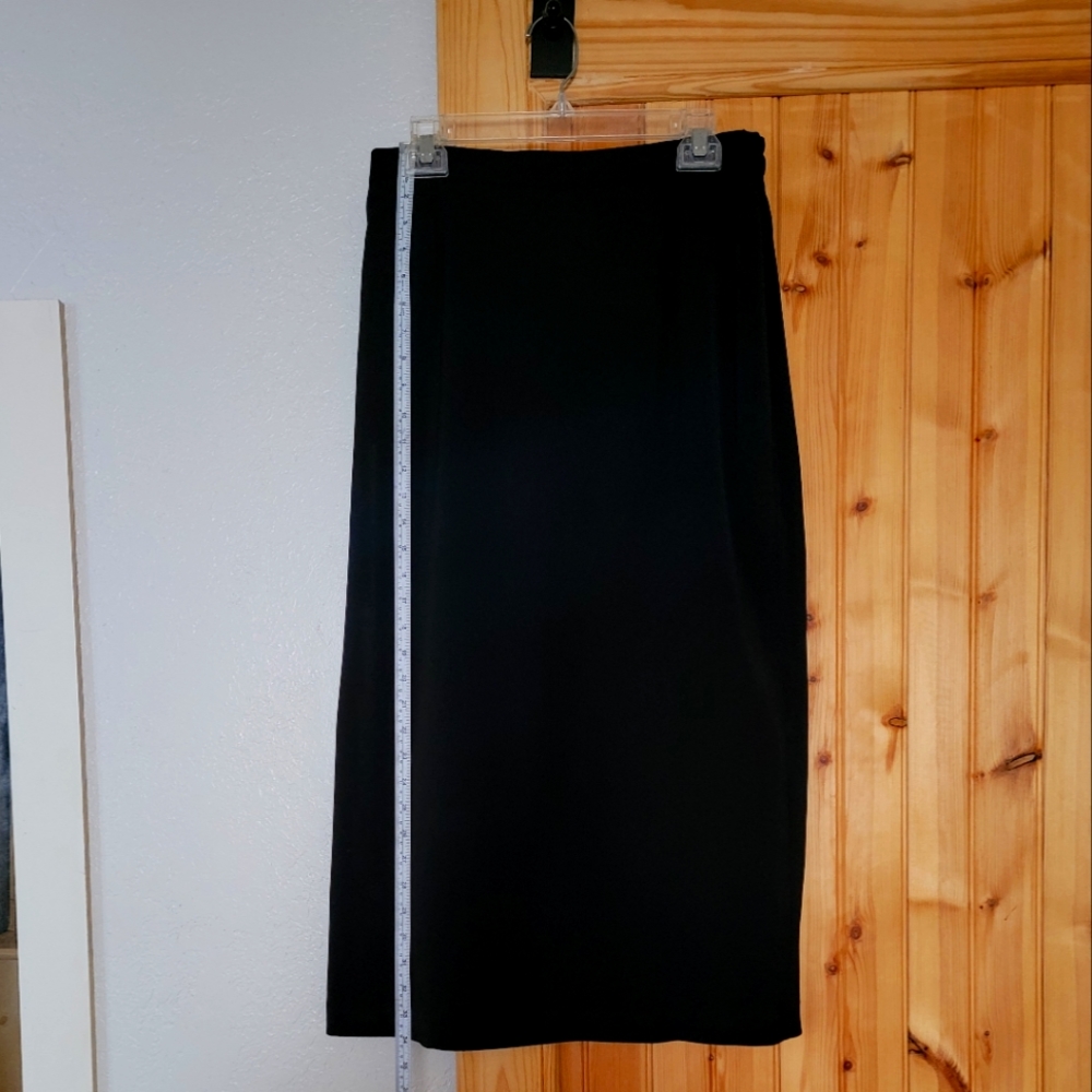 Skirt, black, silk lined